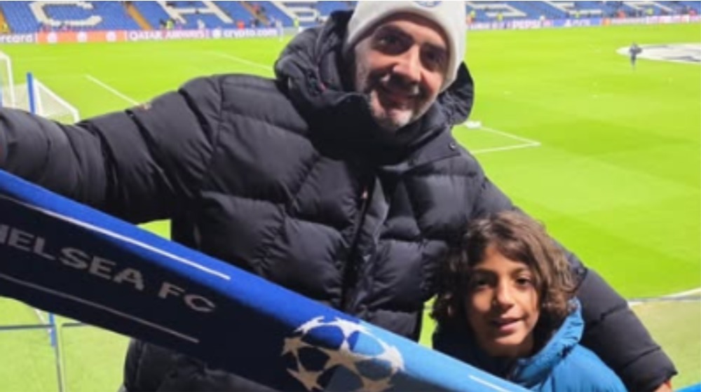 Μιχάλης Σοφοκλέους: Στο Stamford Bridge με τον γιο του, Σοφοκλή [εικόνα]